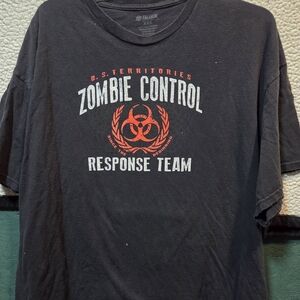 U.S. Territories Zombie Control Response Team Graphic T-Shirt - Black 3XL